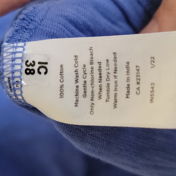 Knee-length blue summer dress - Picture 4 of 4